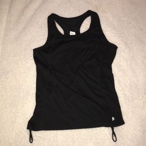 Black work out tank top